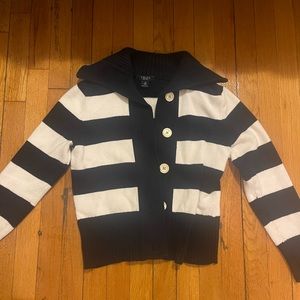 Chaps Striped Sweater 100% Cotton